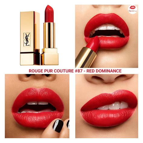 ysl 87 red dominance|ysl rouge pur couture.